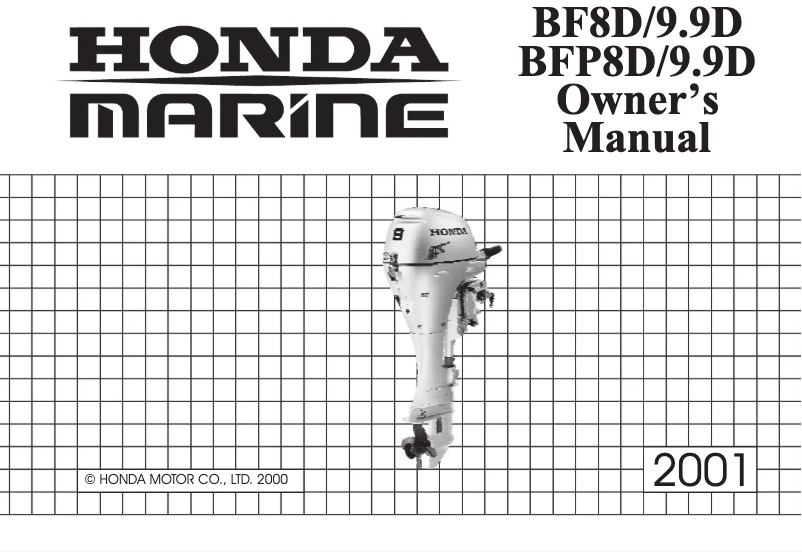 Page 1 de la notice Manuel utilisateur Honda BFP8D (2001)