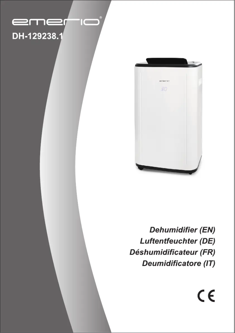 Page n°1 - Manuel utilisateur Emerio DH-129238.1