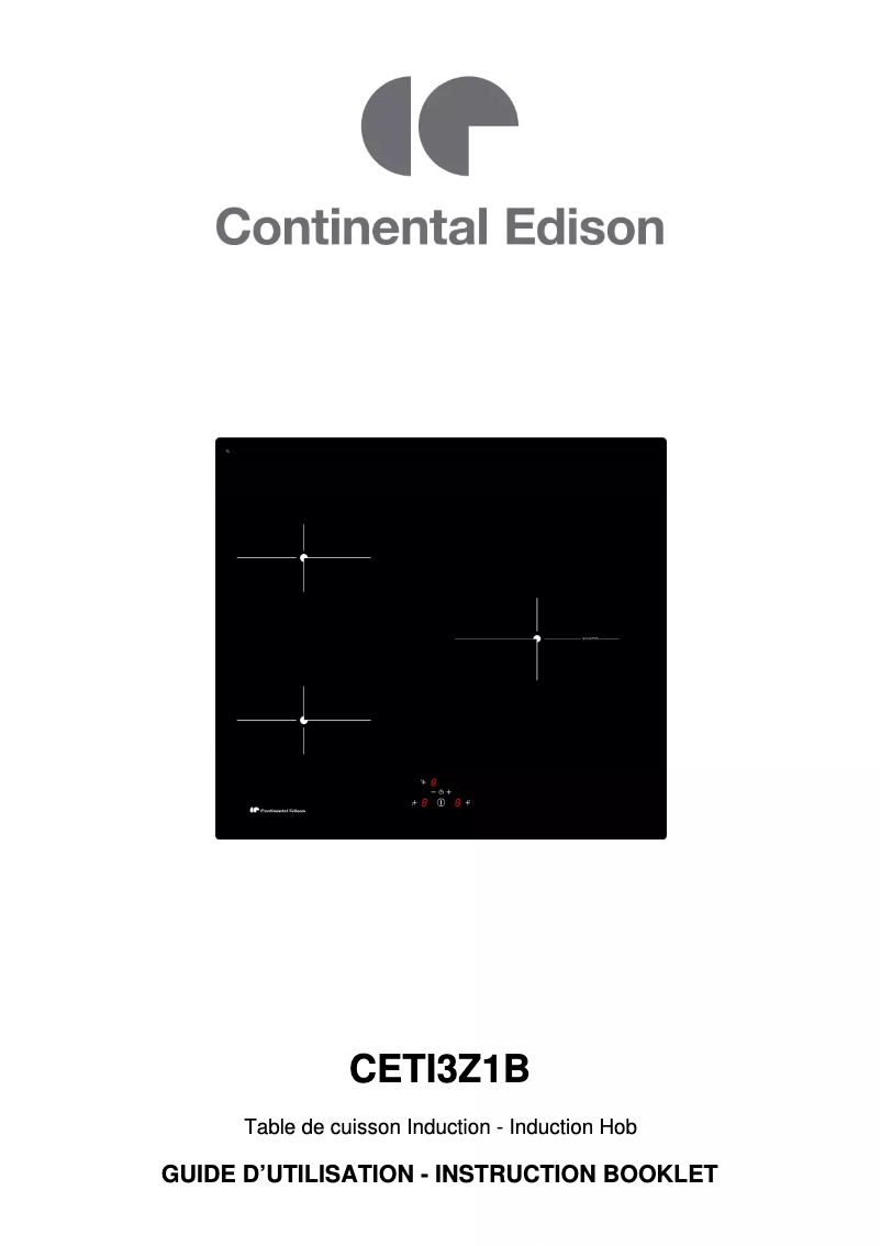 Page n°1 - Manuel utilisateur Continental Edison CETI3Z1B