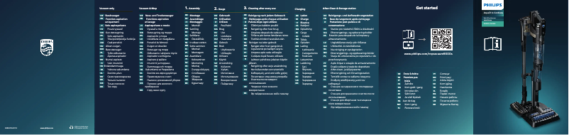 Page n°1 - Guide de démarrage rapide Philips AquaTrio Cordless XW9385
