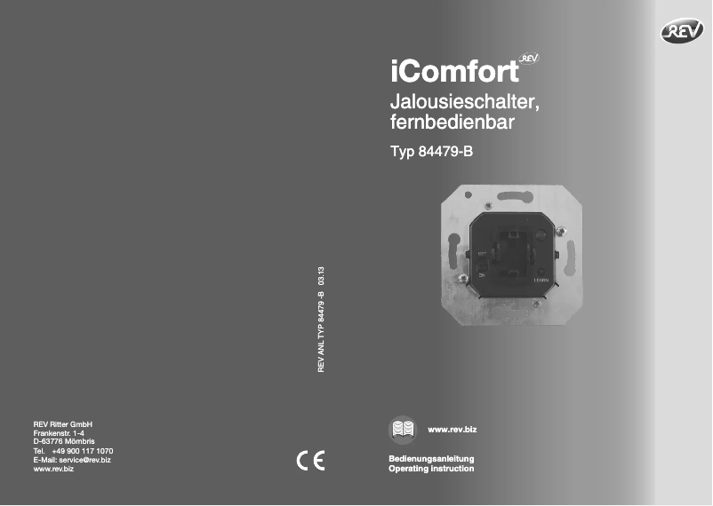 Page 1 de la notice Manuel utilisateur REV iComfort 84479-B