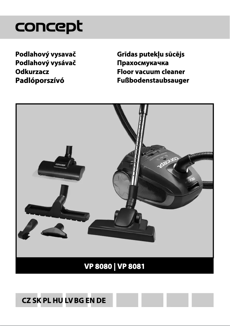 Página 1 del manual Manual de usuario Concept VP-8081
