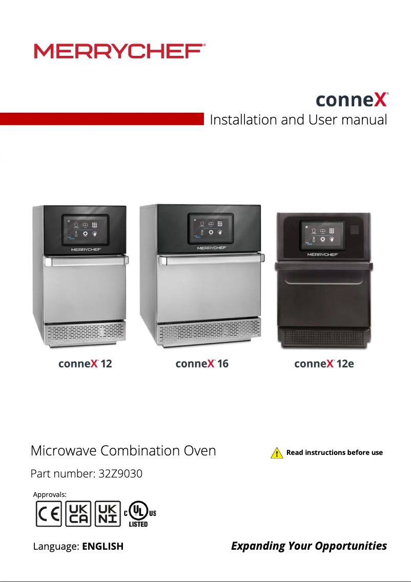 Page n°1 - Guide d'installation Merrychef ConneX 16