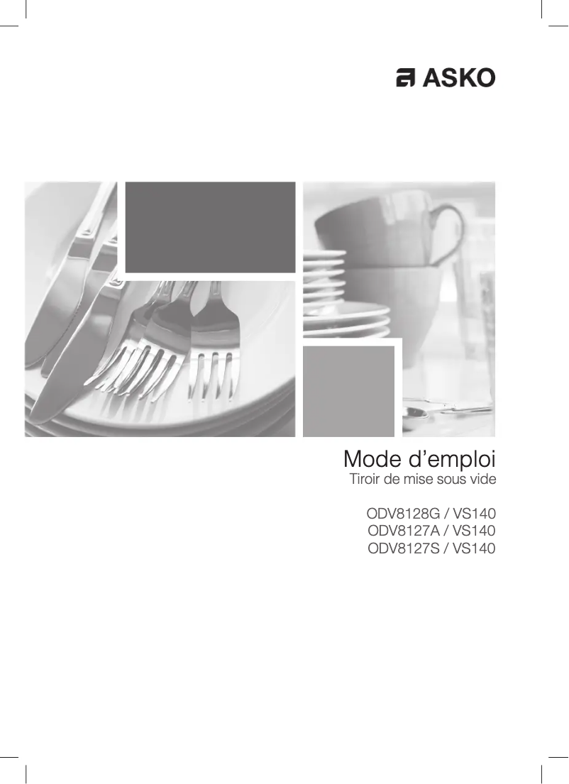 Image de la première page du manuel de l'appareil ODV8127A