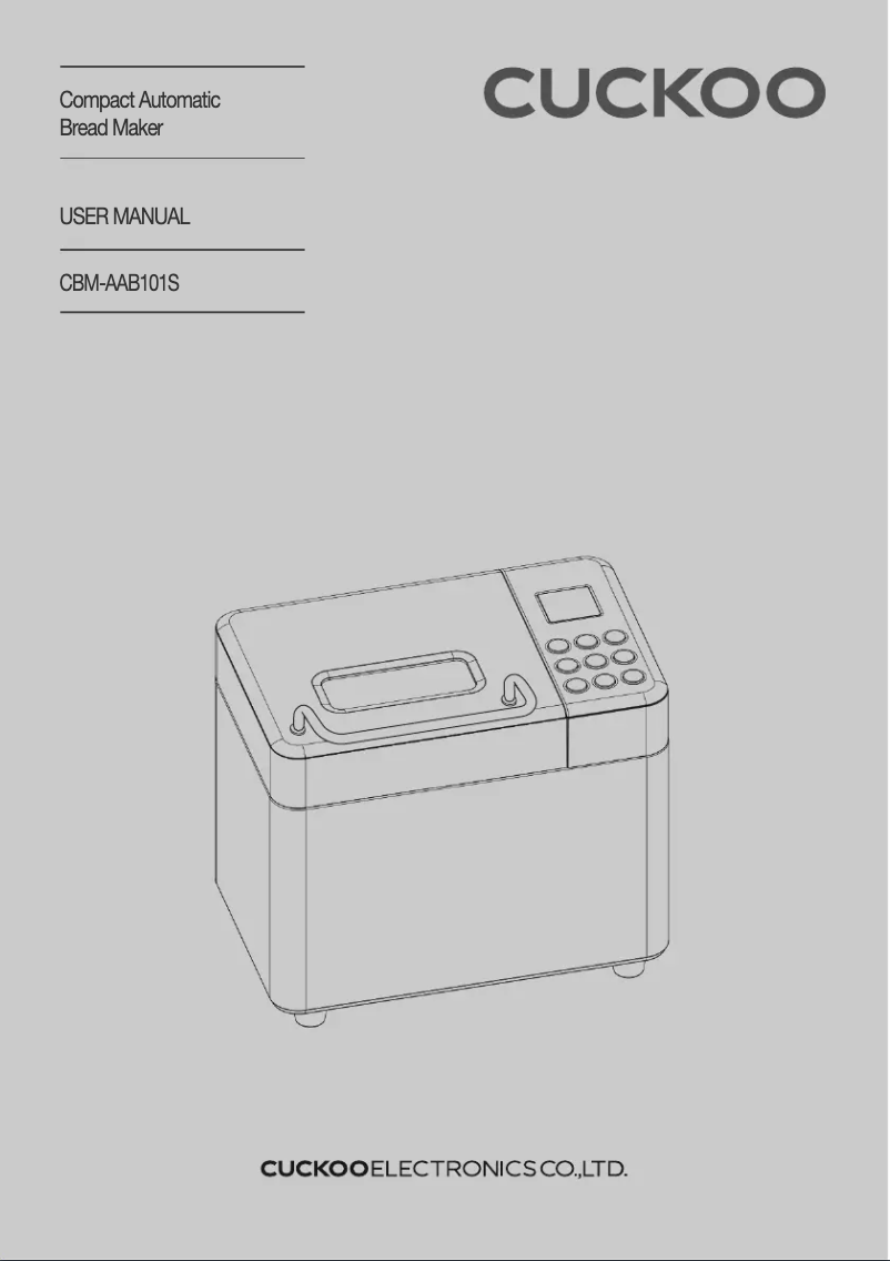 Página 1 del manual Manual de usuario Cuckoo CBM-AAB101S