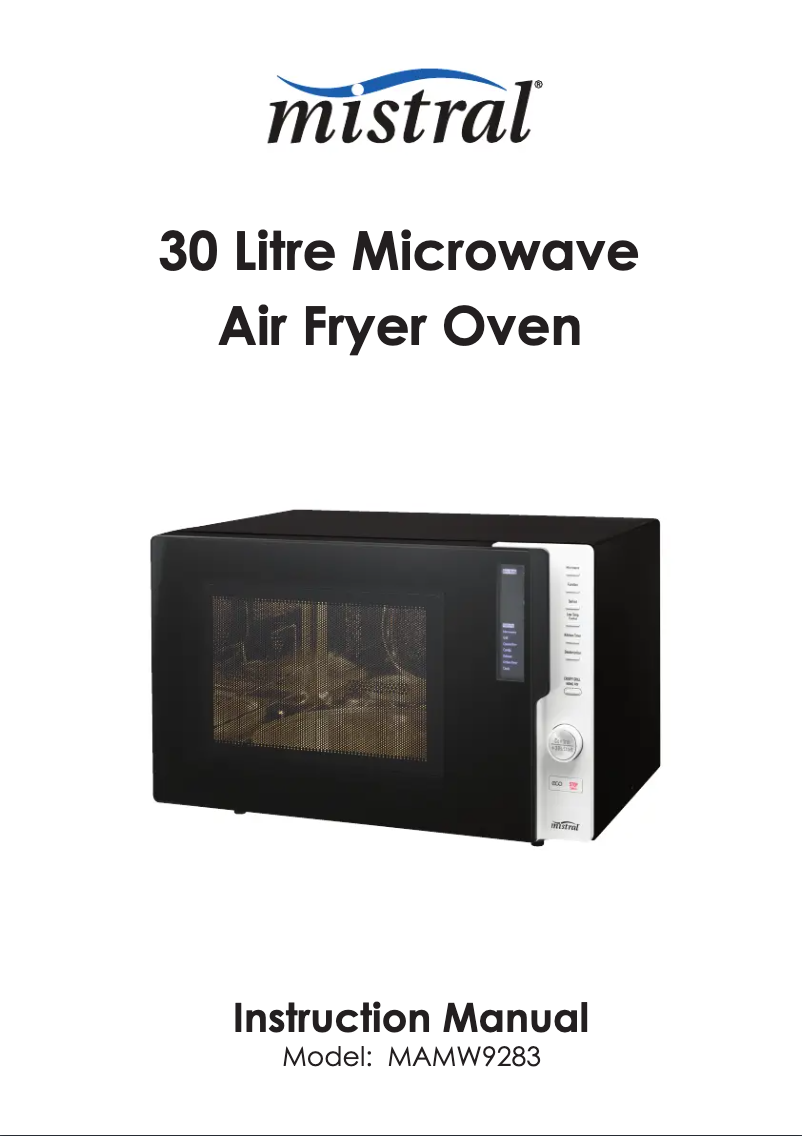 Página 1 del manual Manual de usuario Mistral MAMW9283