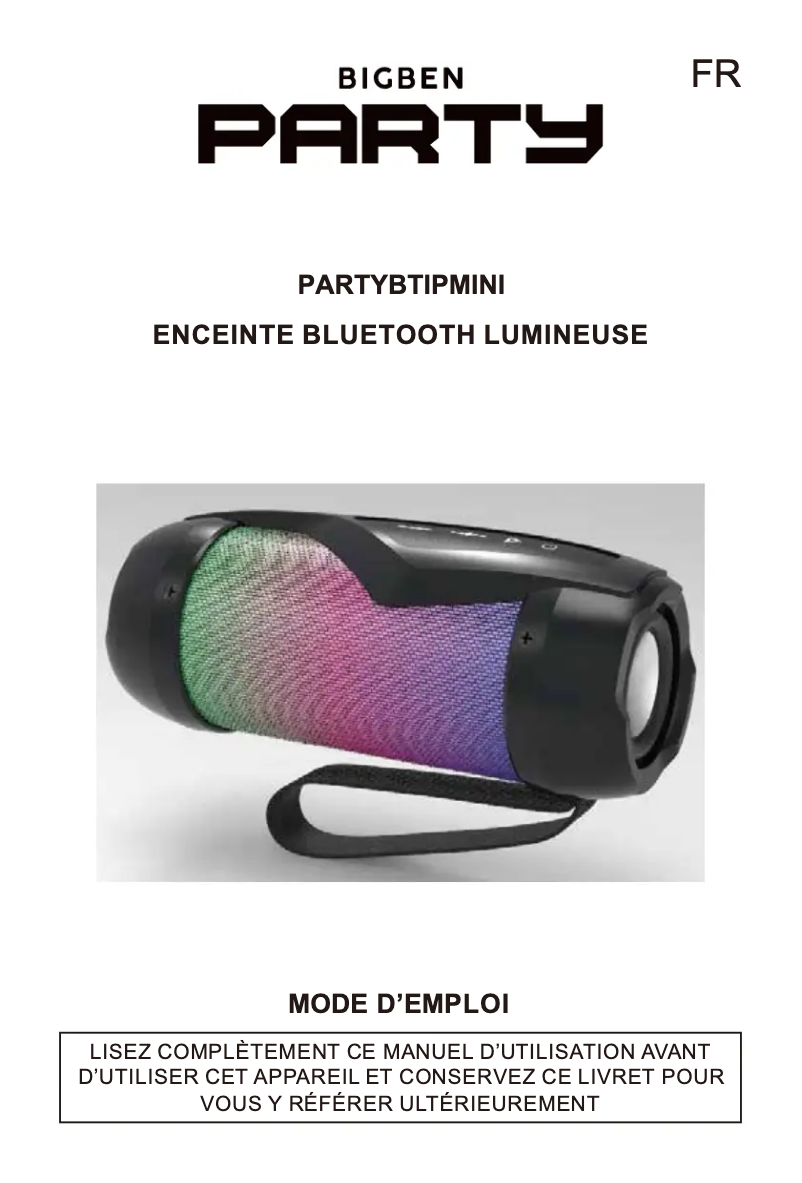 Image de la première page du manuel de l'appareil Party Mini