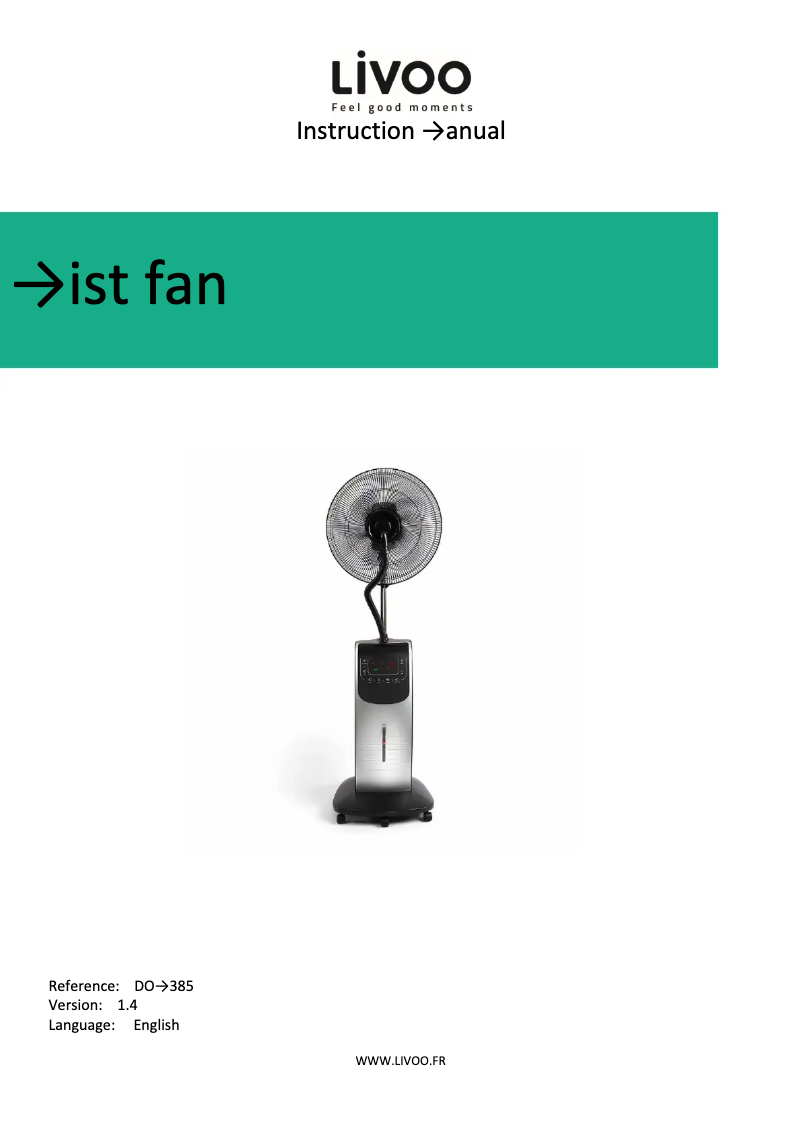 Página 1 del manual Manual de usuario Livoo DOM385