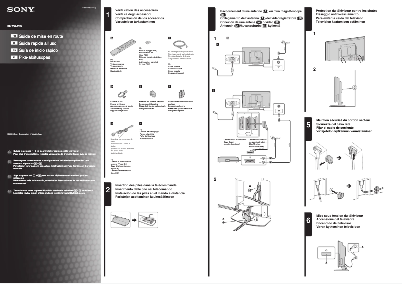 Image de la première page du manuel de l'appareil KE-W50A10E