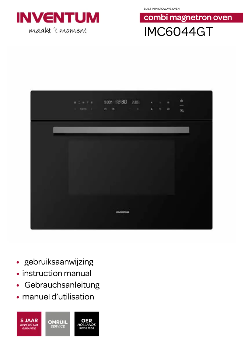 Page 1 de la notice Manuel utilisateur Inventum IMC6044GT