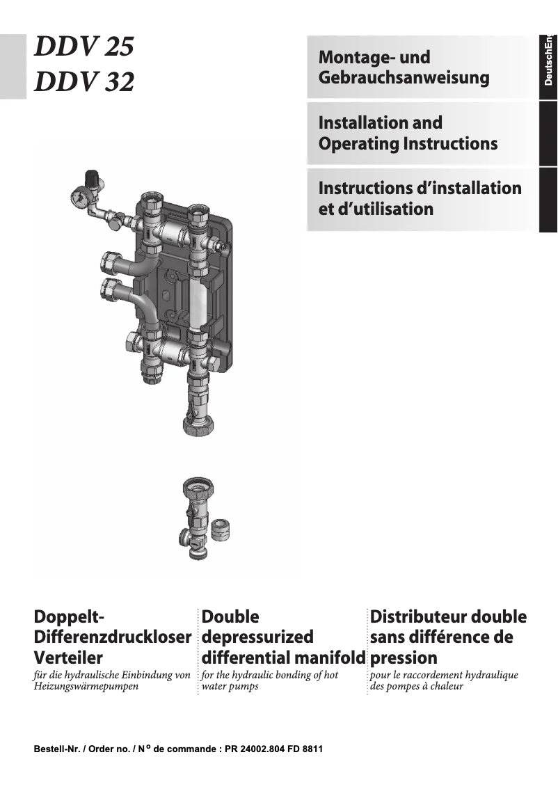 Page n°1 - Manuel utilisateur Dimplex DDV25