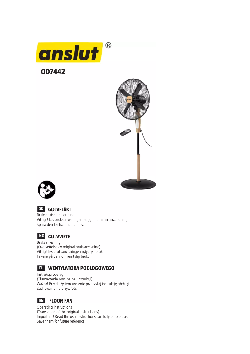 Image de la première page du manuel de l'appareil 007-442