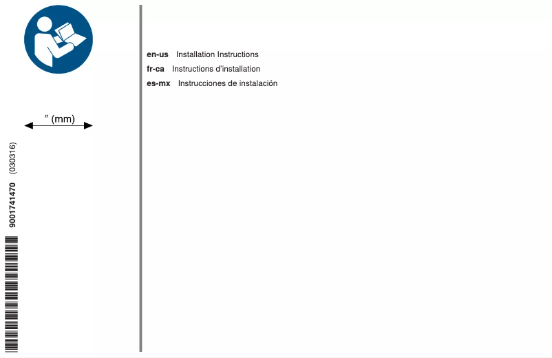 Page n°1 - Guide d'installation Bosch B24CB50ESS