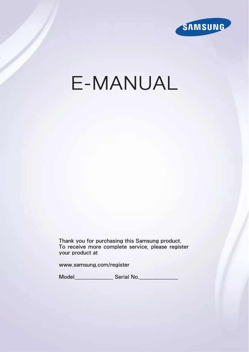 Page 1 de la notice Manuel utilisateur Samsung UA75F8000AR