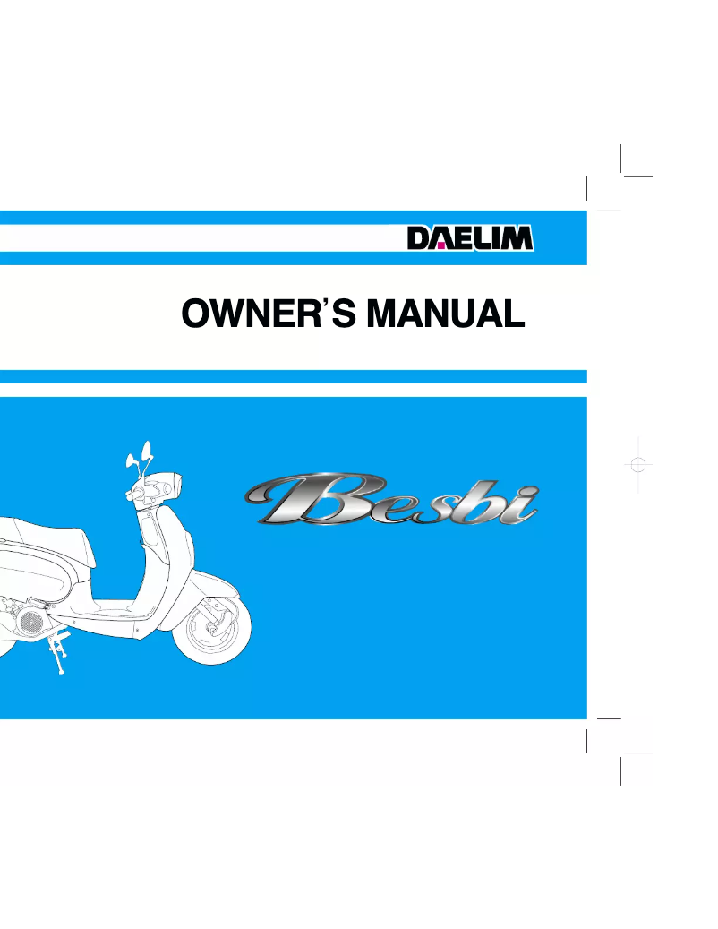 Page 1 of the manual User Manual Daelim Besbi