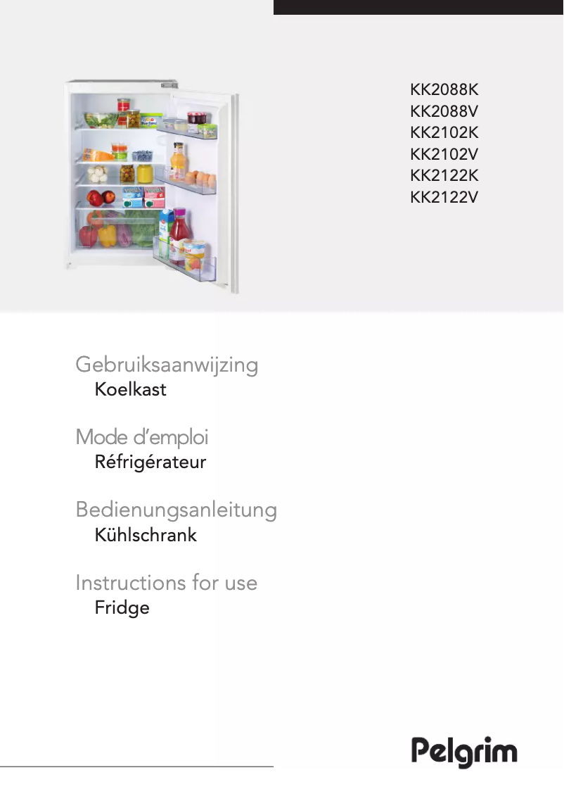 First page image of the manual for KK2088K