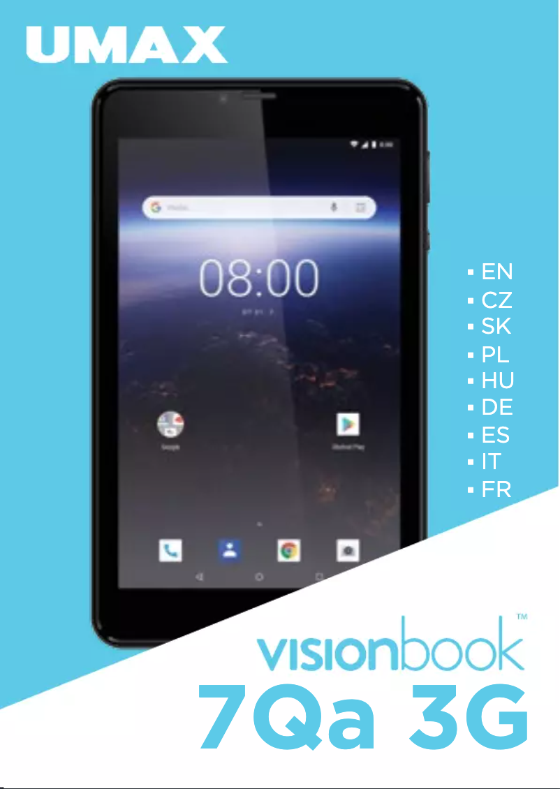 Page n°1 - Manuel utilisateur UMAX VisionBook 7Qa 3G