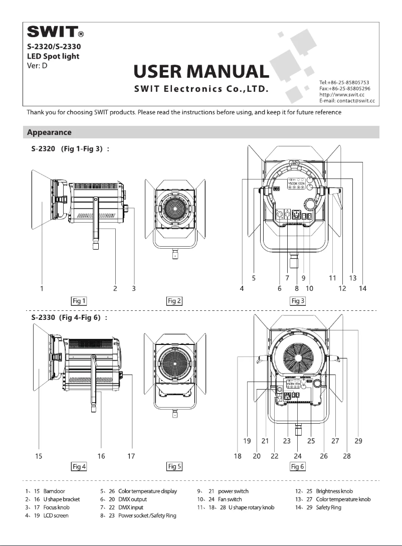 Image de la première page du manuel de l'appareil S-2330