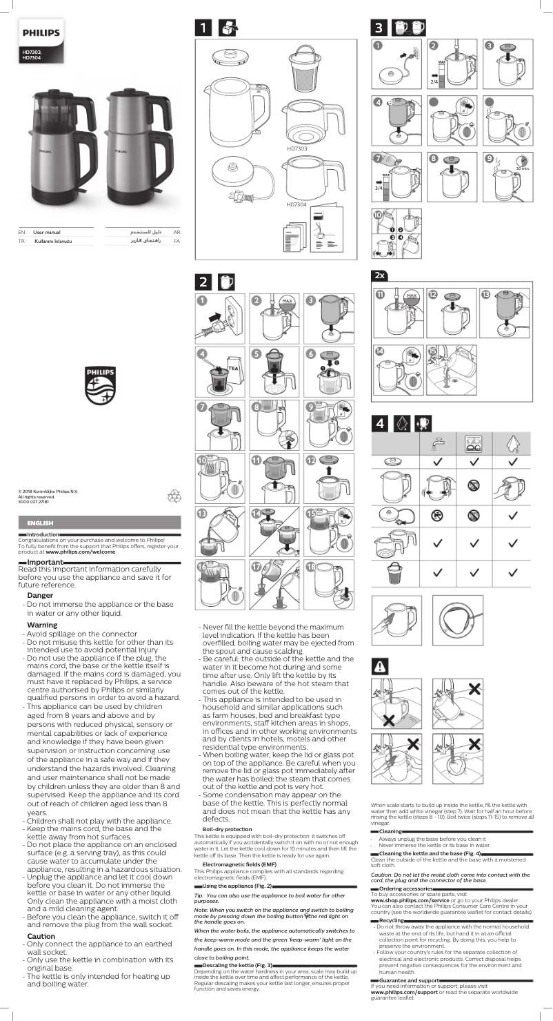 Page 1 of the manual User Manual Philips Viva Collection HD7304