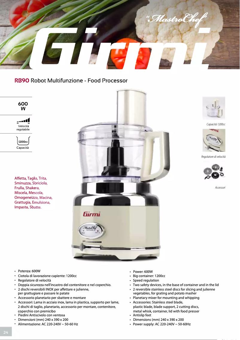 Image de la première page du manuel de l'appareil RB90