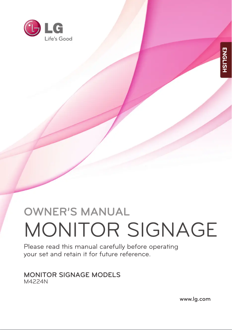 Página 1 del manual Manual de usuario LG M4224NCB32