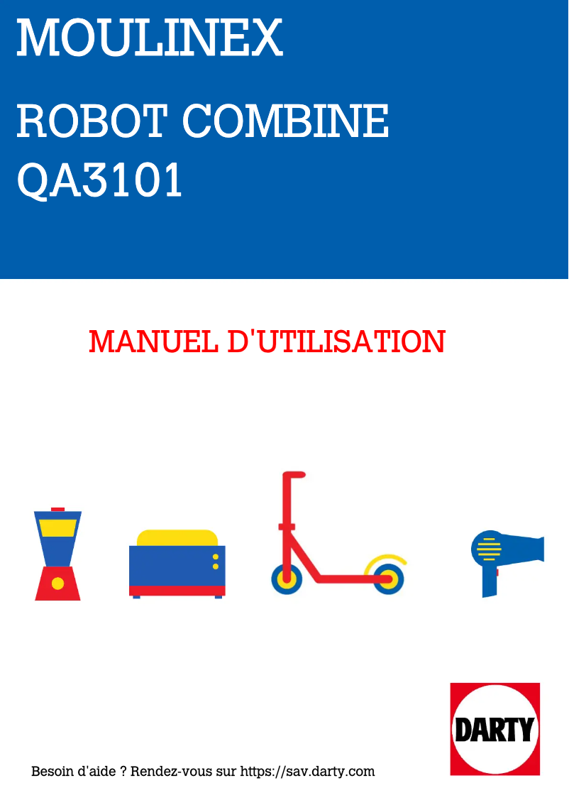 Image de la première page du manuel de l'appareil QA3101
