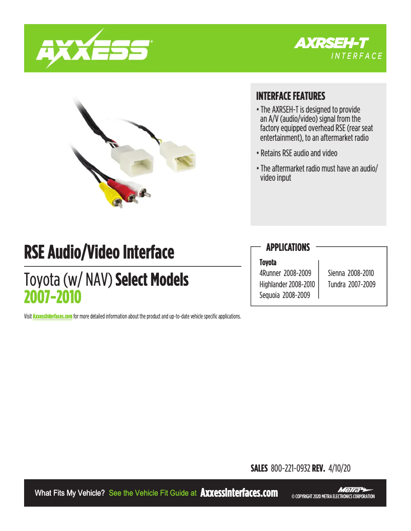 Page 1 de la notice Manuel utilisateur AXESS AXRSEH-T