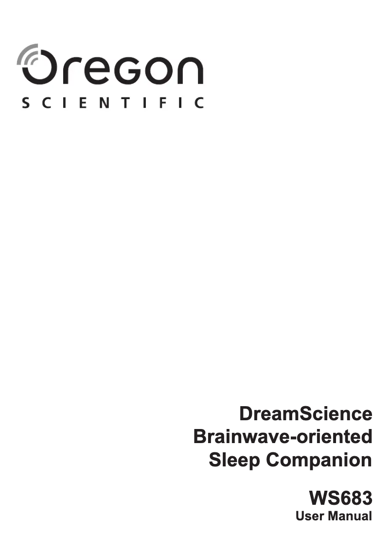 Page 1 de la notice Manuel utilisateur Oregon Scientific DreamScience WS683