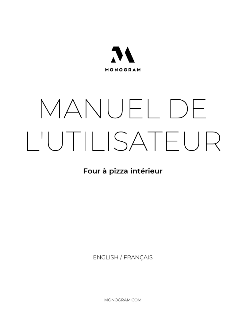 Page 1 de la notice Manuel utilisateur Monogram ZEP30FRSS