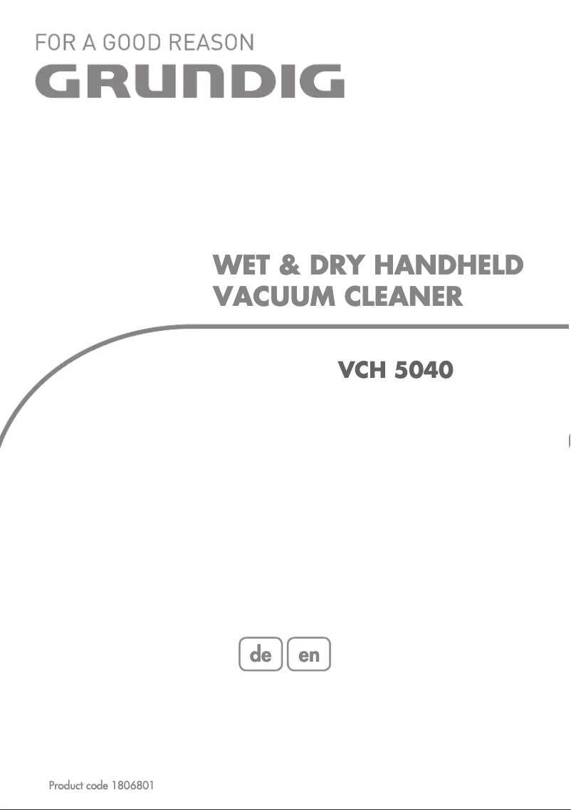 Image de la première page du manuel de l'appareil Little Guard VCH 5040