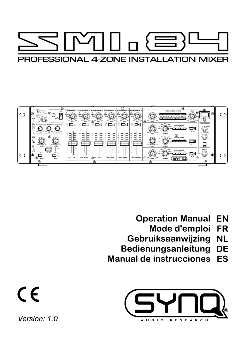 Image de la première page du manuel de l'appareil SMI 84