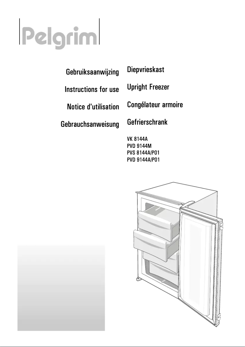 Page n°1 - Manuel utilisateur Pelgrim PVS 8144 A