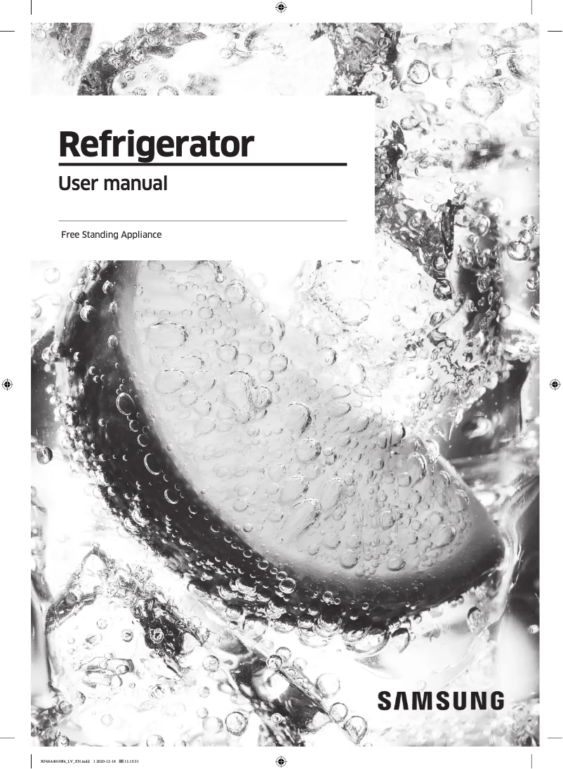 Page n°1 - Manuel utilisateur Samsung RF48A4010M9