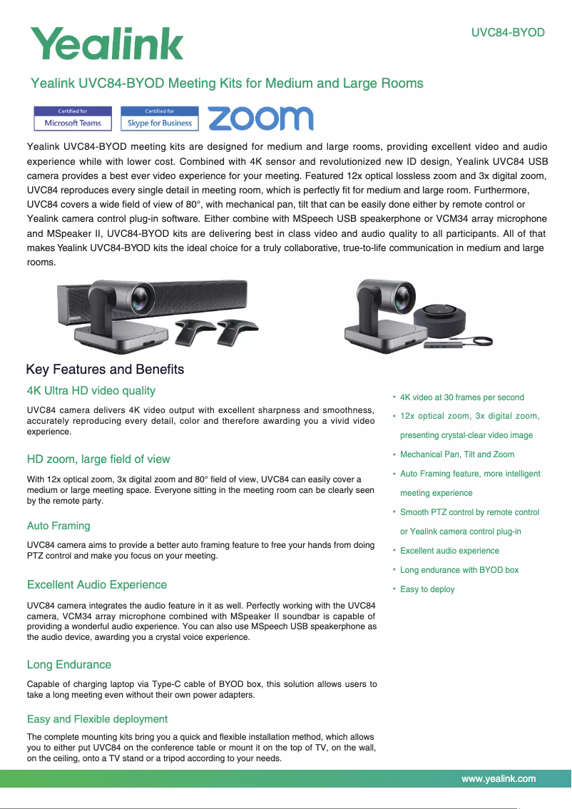 Image de la première page du manuel de l'appareil UVC84