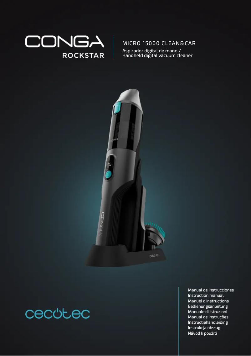 Page n°1 - Manuel utilisateur Cecotec Conga Rockstar Micro 15000 Clean&Car