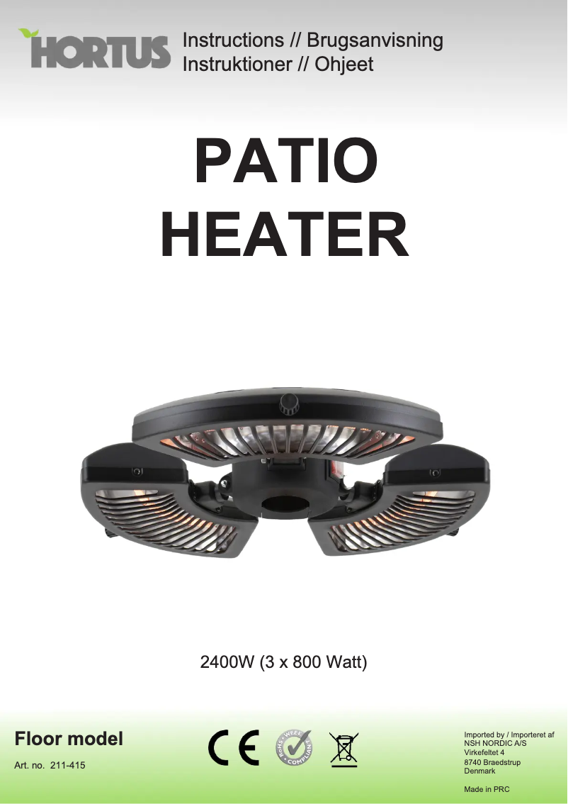 Image de la première page du manuel de l'appareil 211-415