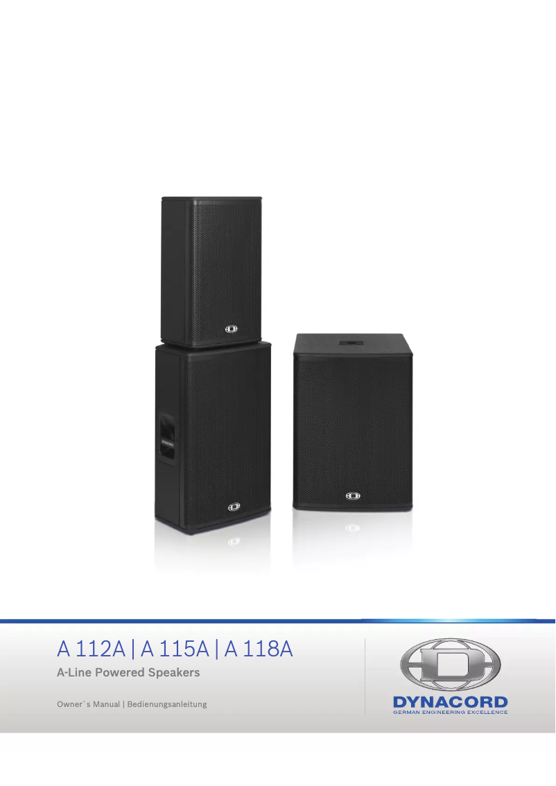 Página 1 del manual Manual de usuario Dynacord A 112A