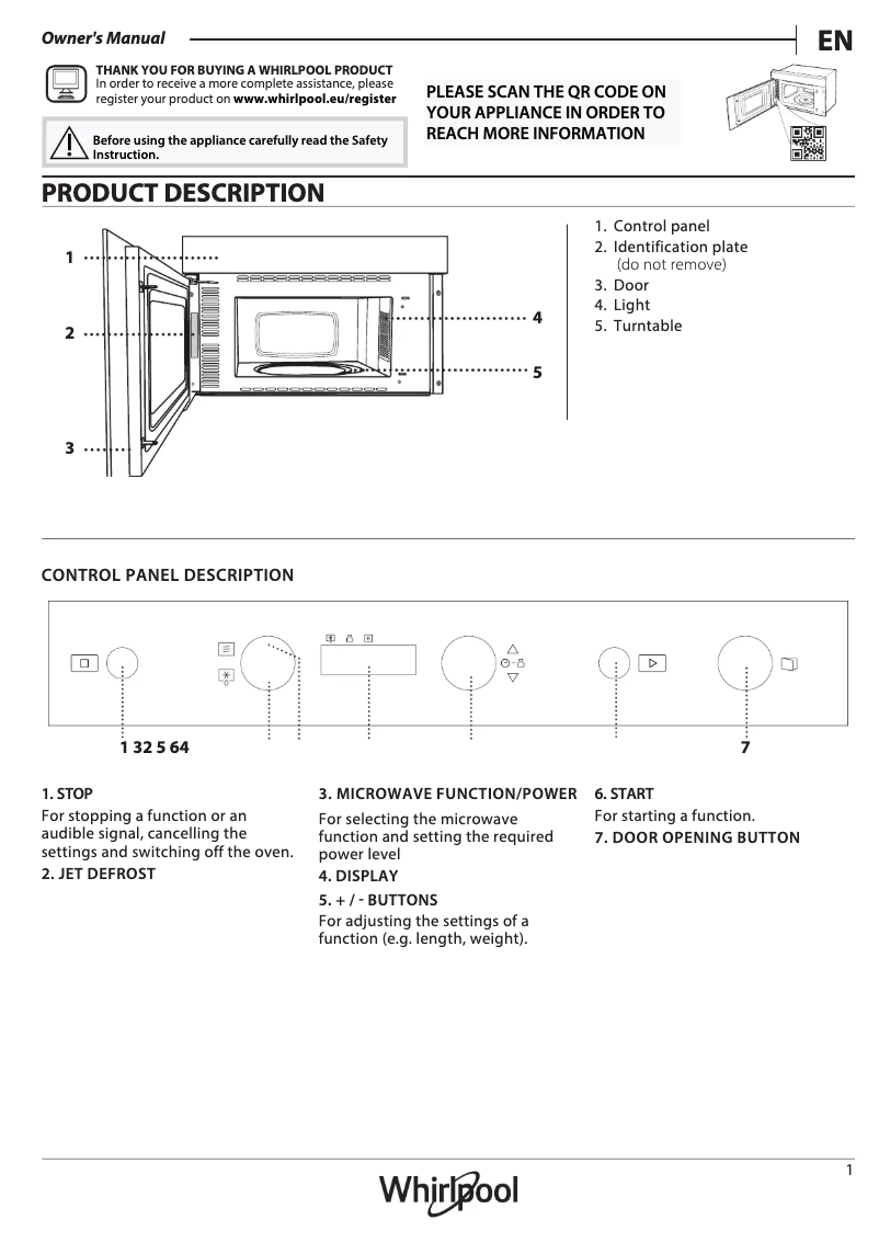 Imagen de la primera página del manual del dispositivo WMN571BX