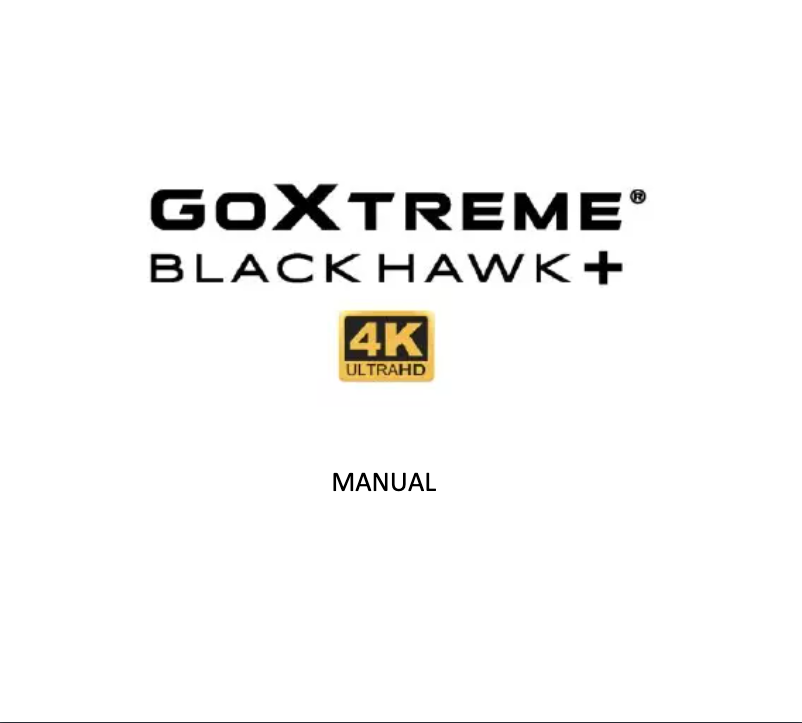 Page 1 de la notice Manuel utilisateur GoXtreme Black Hawk+