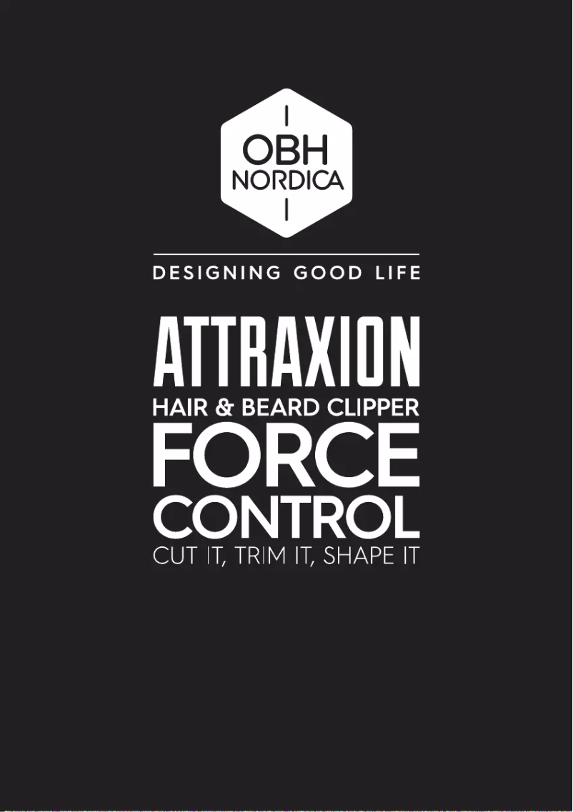 Page 1 de la notice Manuel utilisateur OBH Nordica Attraxion Force Control 5591