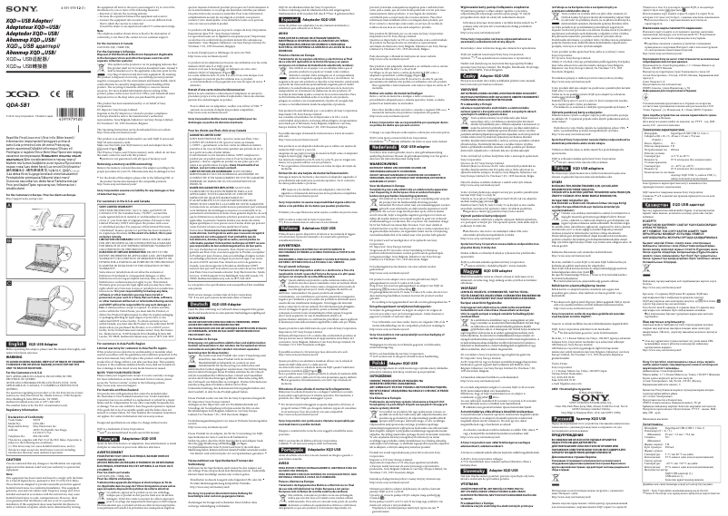 Imagen de la primera página del manual del dispositivo QDA-SB1