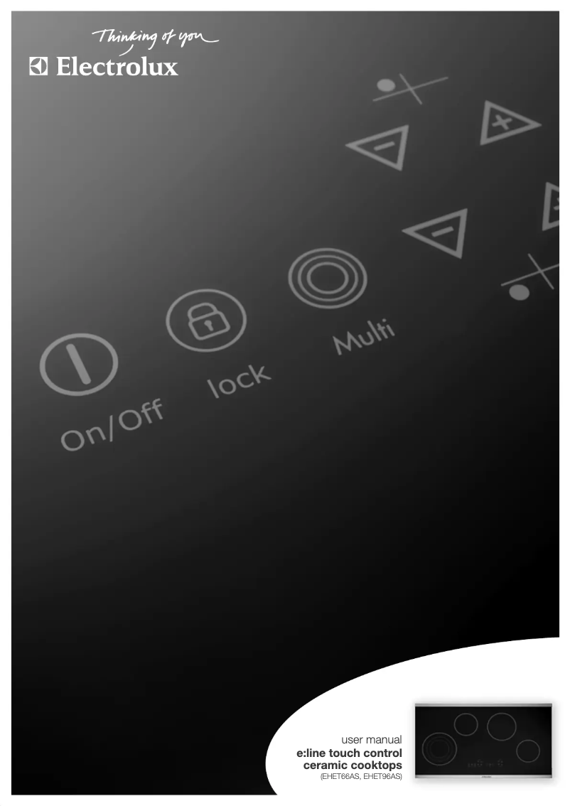 Página 1 del manual Manual de usuario Electrolux EHET66AS