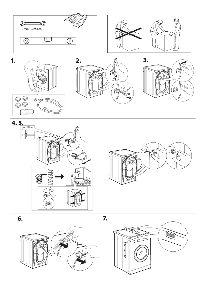 Imagen de la primera página del manual del dispositivo FFWDB 864349 BV UA