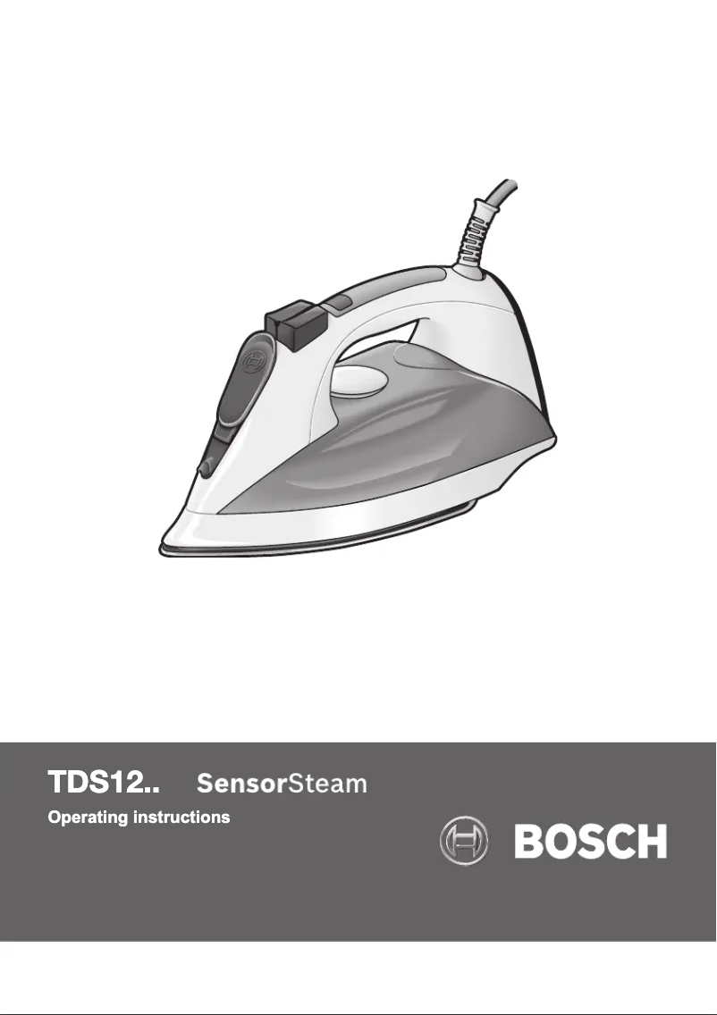 Página 1 del manual Manual de usuario Bosch SensorSteam Power TDS1220GB