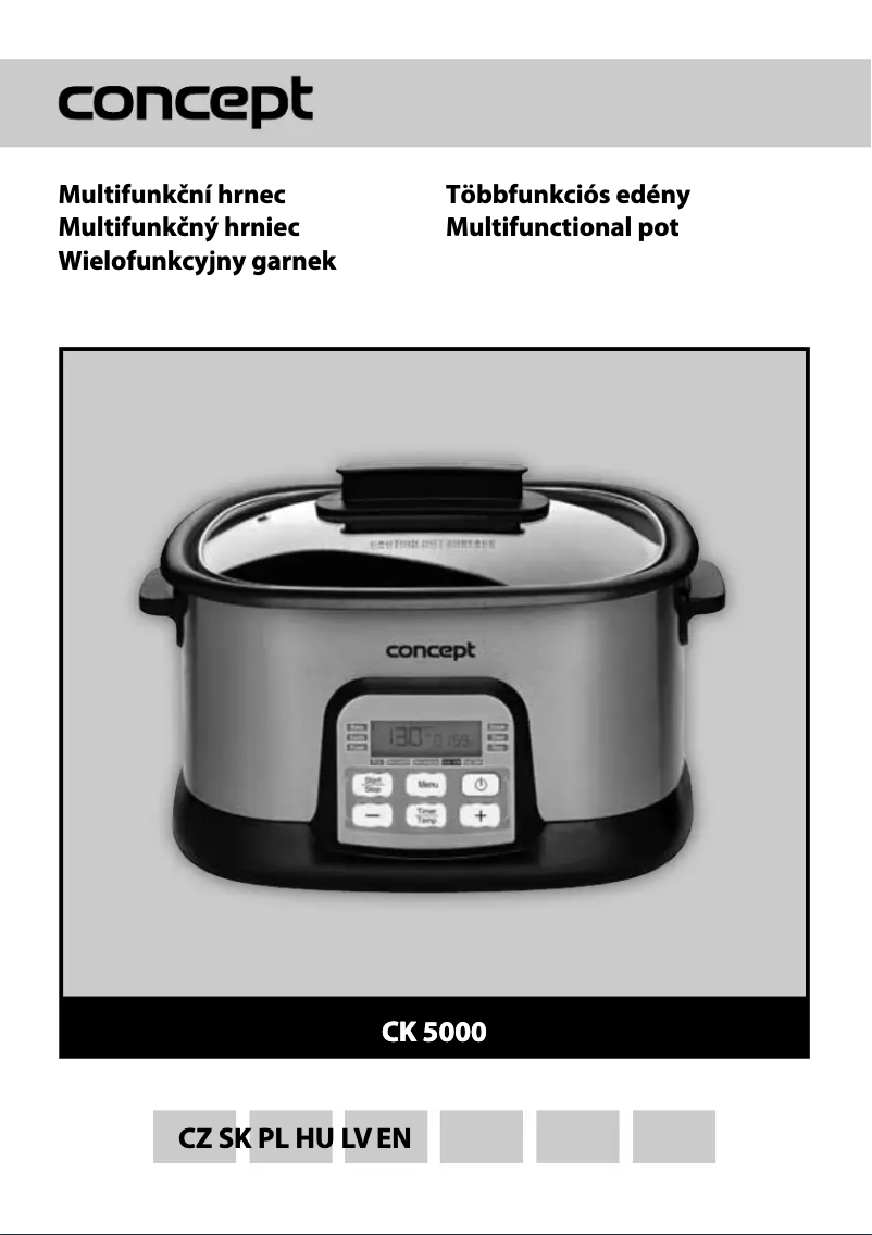 Page 1 de la notice Manuel utilisateur Concept CK5000