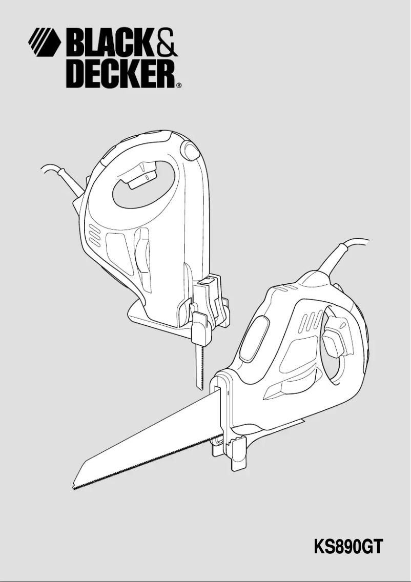 Page n°1 - Manuel utilisateur Black & Decker KS890EGT