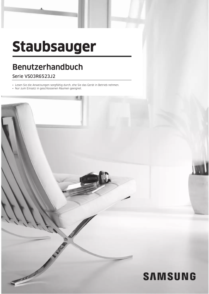 Page 1 de la notice Manuel utilisateur Samsung VS03R6523J1