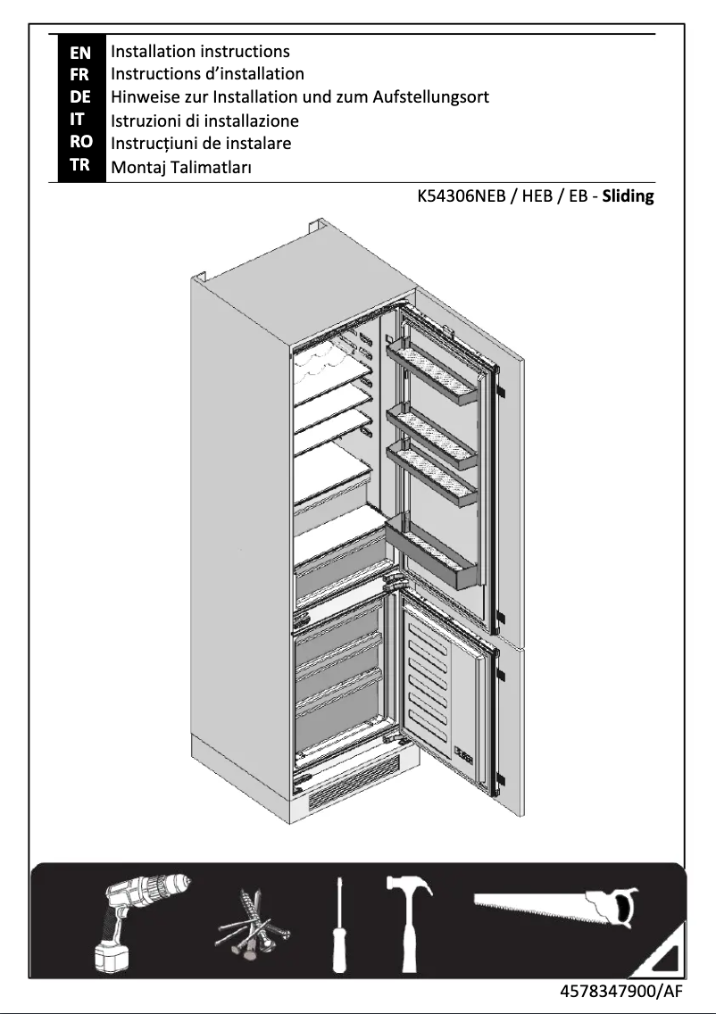 Page n°1 - Guide d'installation Beko Bcha306e4sn