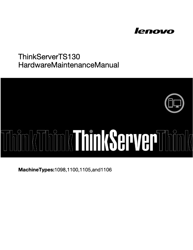 Page 1 de la notice Manuel utilisateur Lenovo ThinkServer TS130