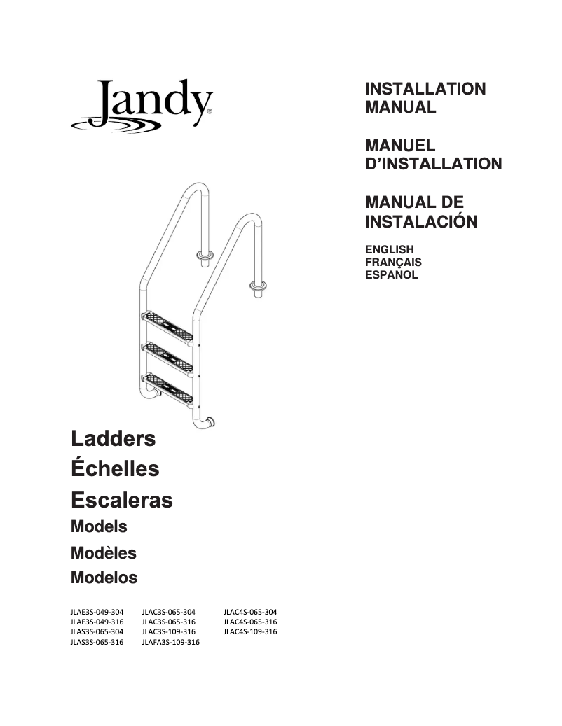 Image de la première page du manuel de l'appareil JLAS3S-065-316